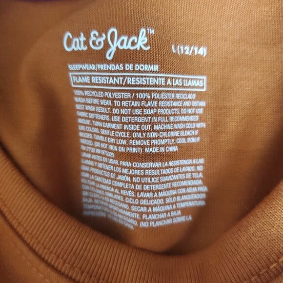 Cat & Jack Pizza Pj's Two Piece Pajama Set - Picture 2 of 7